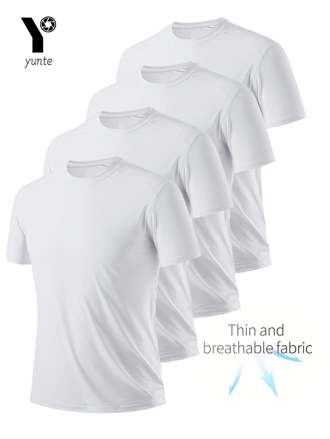 4-Pack White Ultra-Light Men's T shirts